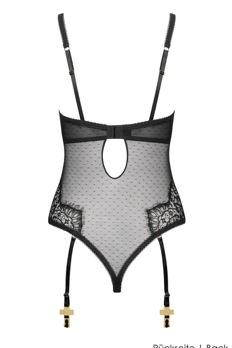 Maison Close - Inspiration Divine Body Ouvert - Schwarz
