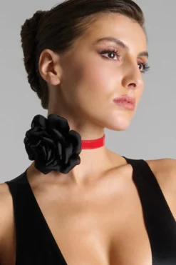 Maison Close - La Liaison Choker Halsband - Rot