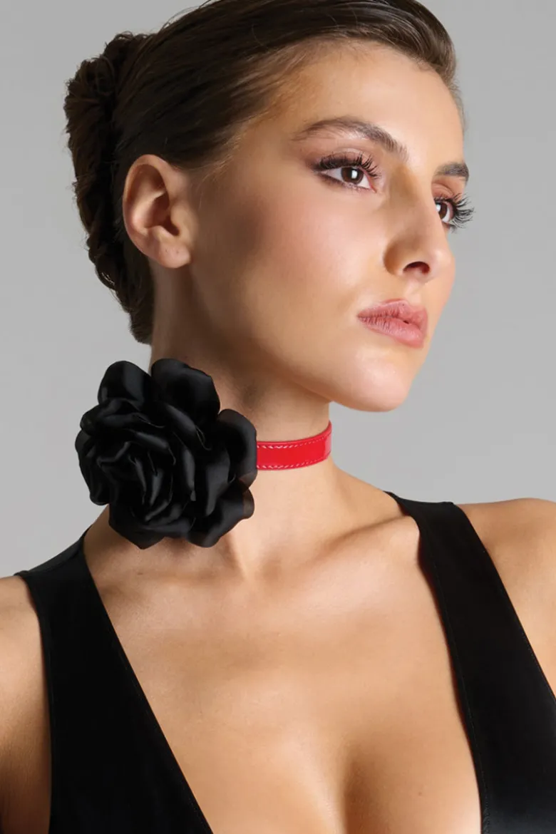 Maison Close - La Liaison Choker Halsband - Rot