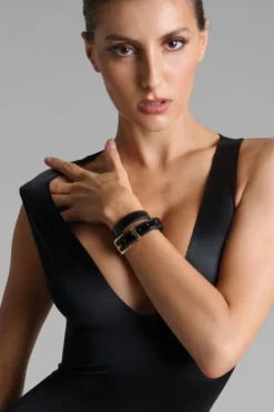Maison Close - La Liaison Choker Halsband - Schwarz