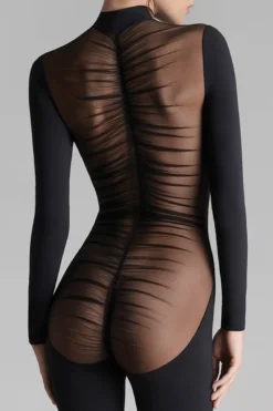 Maison Close - Nuit Fauve Catsuit - Schwarz