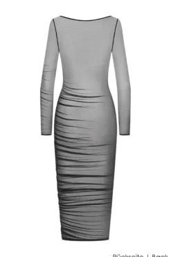 Maison Close - Nuit Fauve Midi Dress - Schwarz