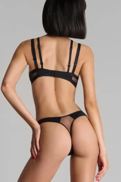 Maison Close - Pure Tentation Balconette Harness BH - Schwarz