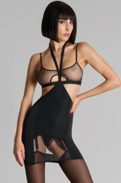 Maison Close - Pure Tentation Bodysuit mit Harness - Schwarz
