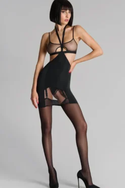 Maison Close - Pure Tentation Bodysuit mit Harness - Schwarz