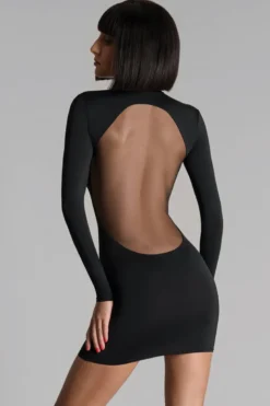 Maison Close - Pure Tentation Langarm Kleid - Schwarz