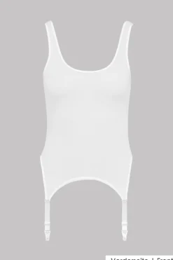 Maison Close - Pure Tentation Sheer Torselette - Weiss