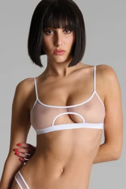 Maison Close - Pure Tentation Sheer Bralette - Weiss