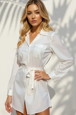 Marjolaine - Annabelle Seidenbluse - Champagner