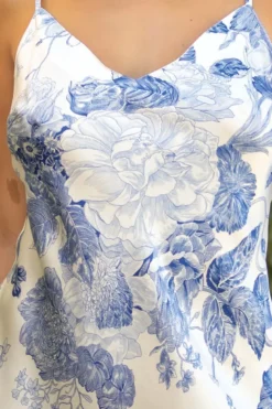 Marjolaine - Belle Seiden Negligee - Mehrfarbig