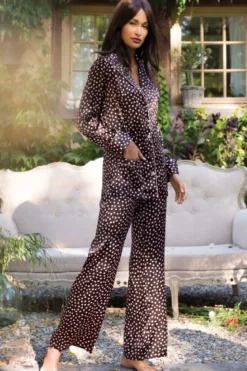 Marjolaine - Seiden Pyjama - Mehrfarbig