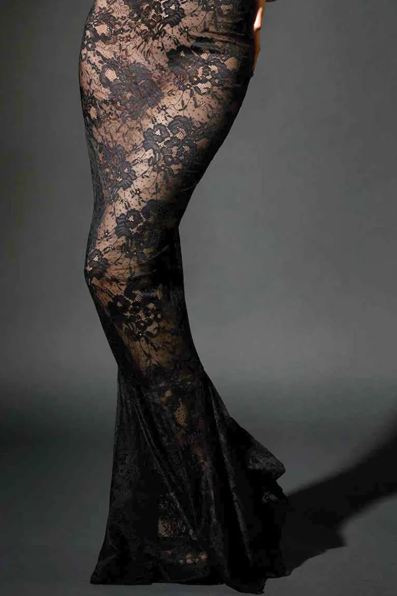 Patrice Catanzaro - Chihiro Spitzen Kleid - Schwarz