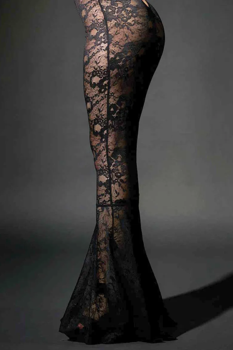 Patrice Catanzaro - Chihiro Spitzen Kleid - Schwarz