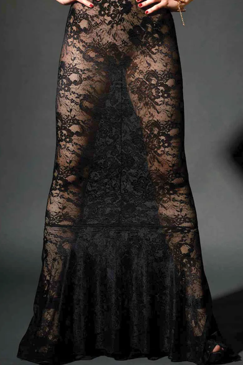 Patrice Catanzaro - Chihiro Spitzen Kleid - Schwarz