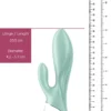 Satisfyer - Air Pump Bunny 5+ Rabbit Vibrator - Mint Türkis