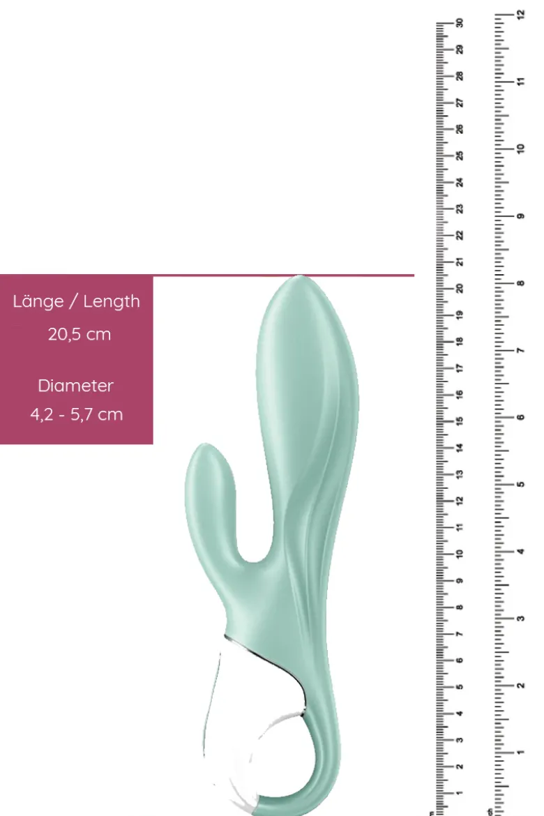 Satisfyer - Air Pump Bunny 5+ Rabbit Vibrator - Mint Türkis