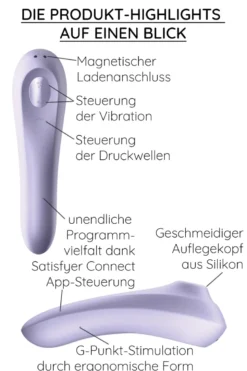Satisfyer - Dual Pleasure Druckwellenvibrator - Lavendel