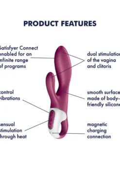 Satisfyer - Heated Affair Rabbit Vibrator - Pflaume