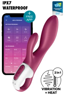 Satisfyer - Heated Affair Rabbit Vibrator - Pflaume
