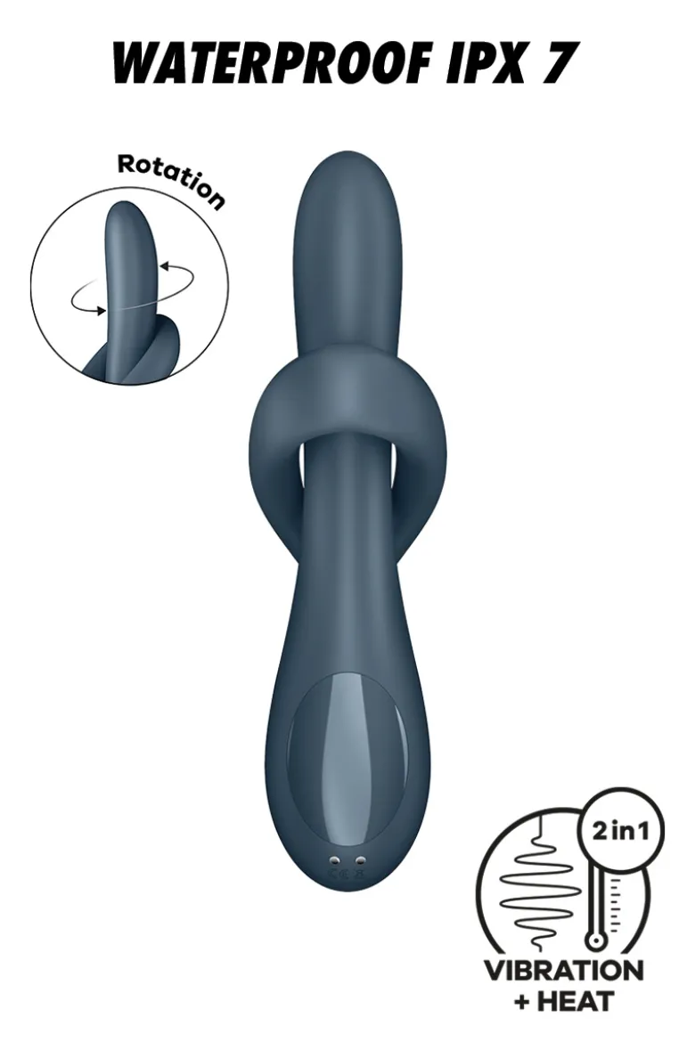 Satisfyer - Heat Flex 4 Rabbit Vibrator - Grau
