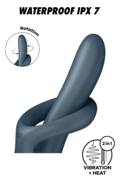 Satisfyer - Heat Flex 4 Rabbit Vibrator - Grau