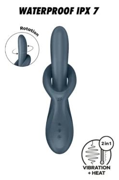 Satisfyer - Heat Flex 4 Rabbit Vibrator - Grau