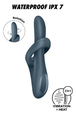 Satisfyer - Heat Flex 4 Rabbit Vibrator - Grau