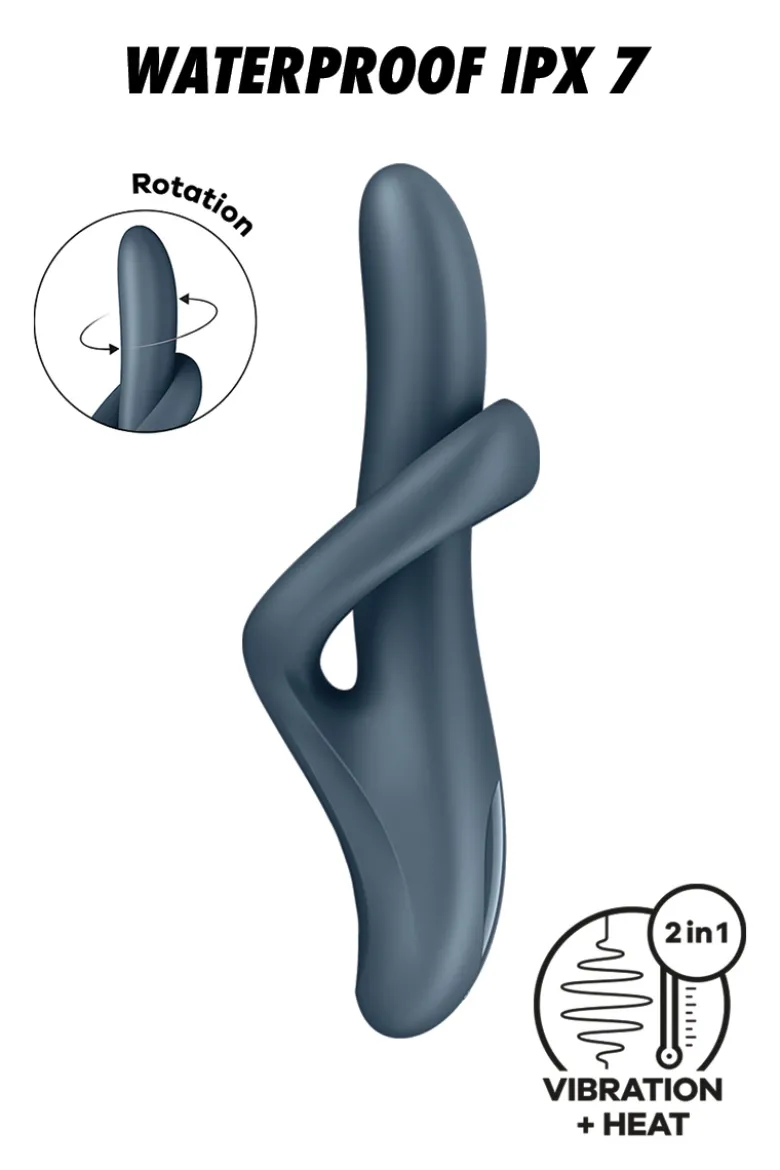 Satisfyer - Heat Flex 4 Rabbit Vibrator - Grau