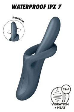 Satisfyer - Heat Flex 4 Rabbit Vibrator - Grau