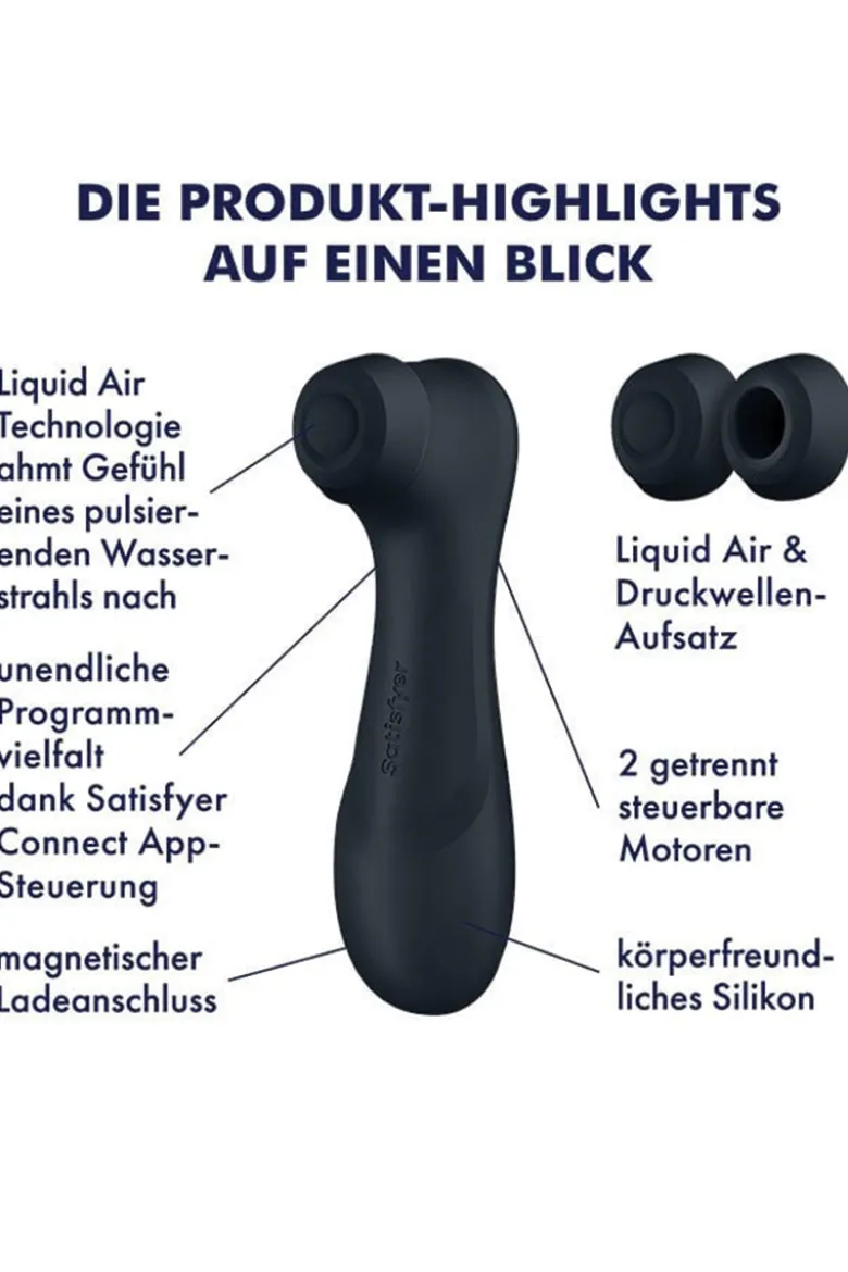 Satisfyer - Pro 2 Gen 3+ Druckwellenvibrator - Schwarz