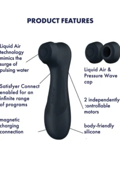 Satisfyer - Pro 2 Gen 3+ Druckwellenvibrator - Schwarz