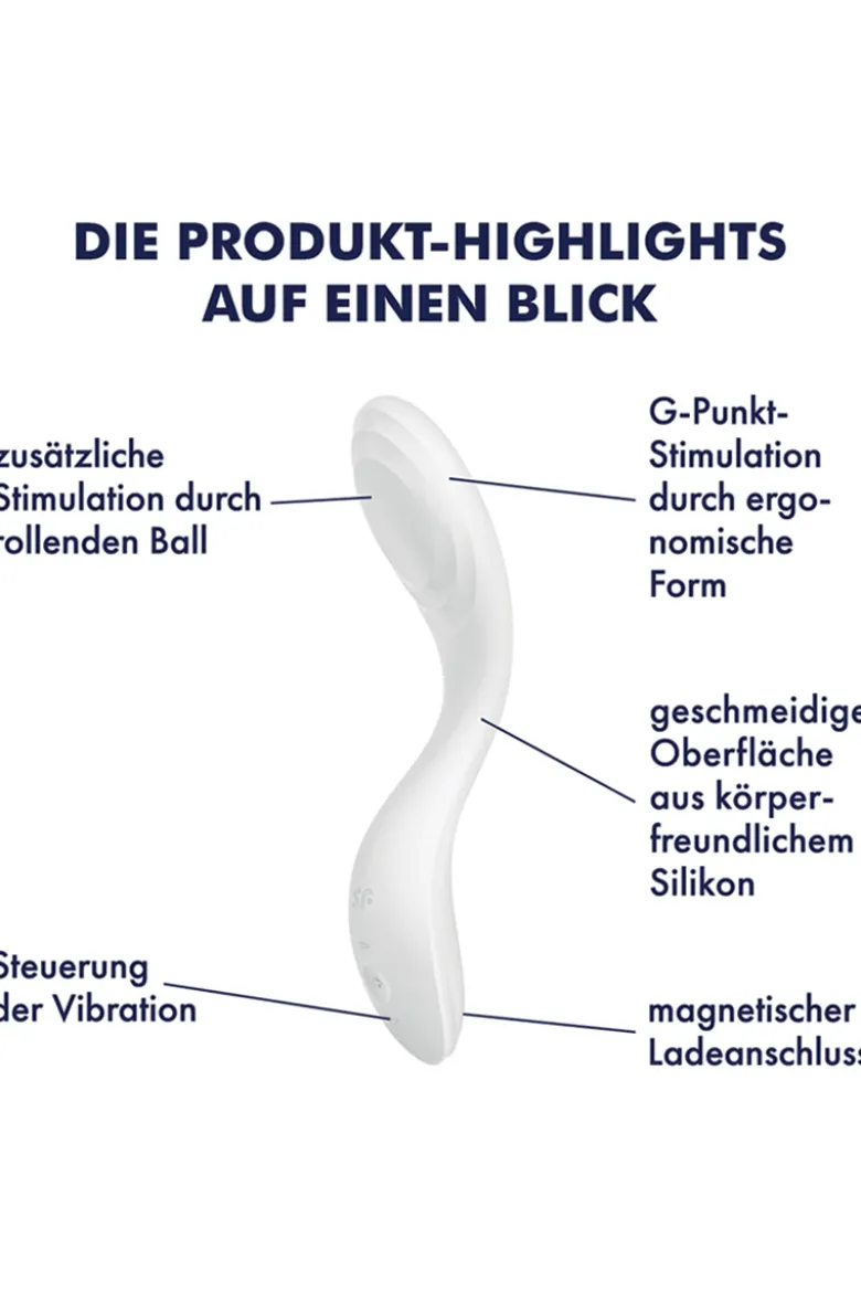 Satisfyer - Rrrolling Pleasure G-Punkt Vibrator - Weiss