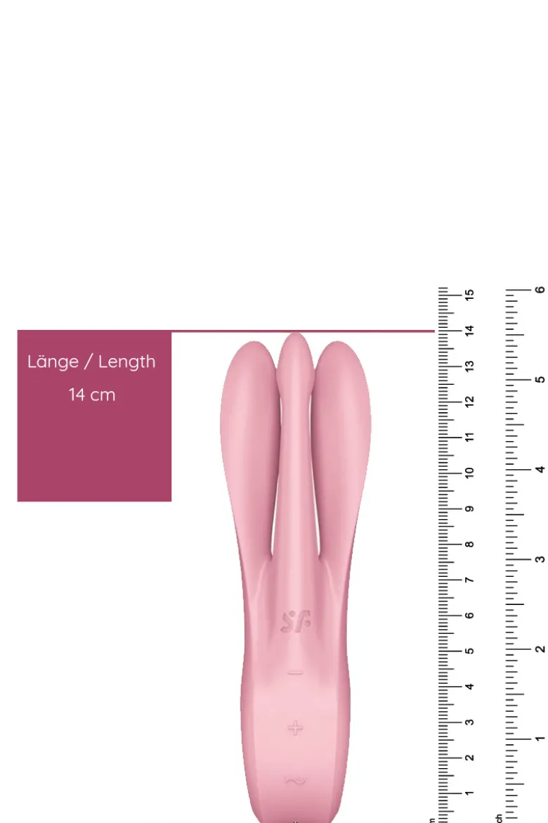 Satisfyer - Threesome 1 Vibrator - Rosa
