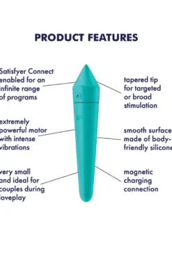 Satisfyer - Ultra Power Bullet 8 Minivibrator - Türkis