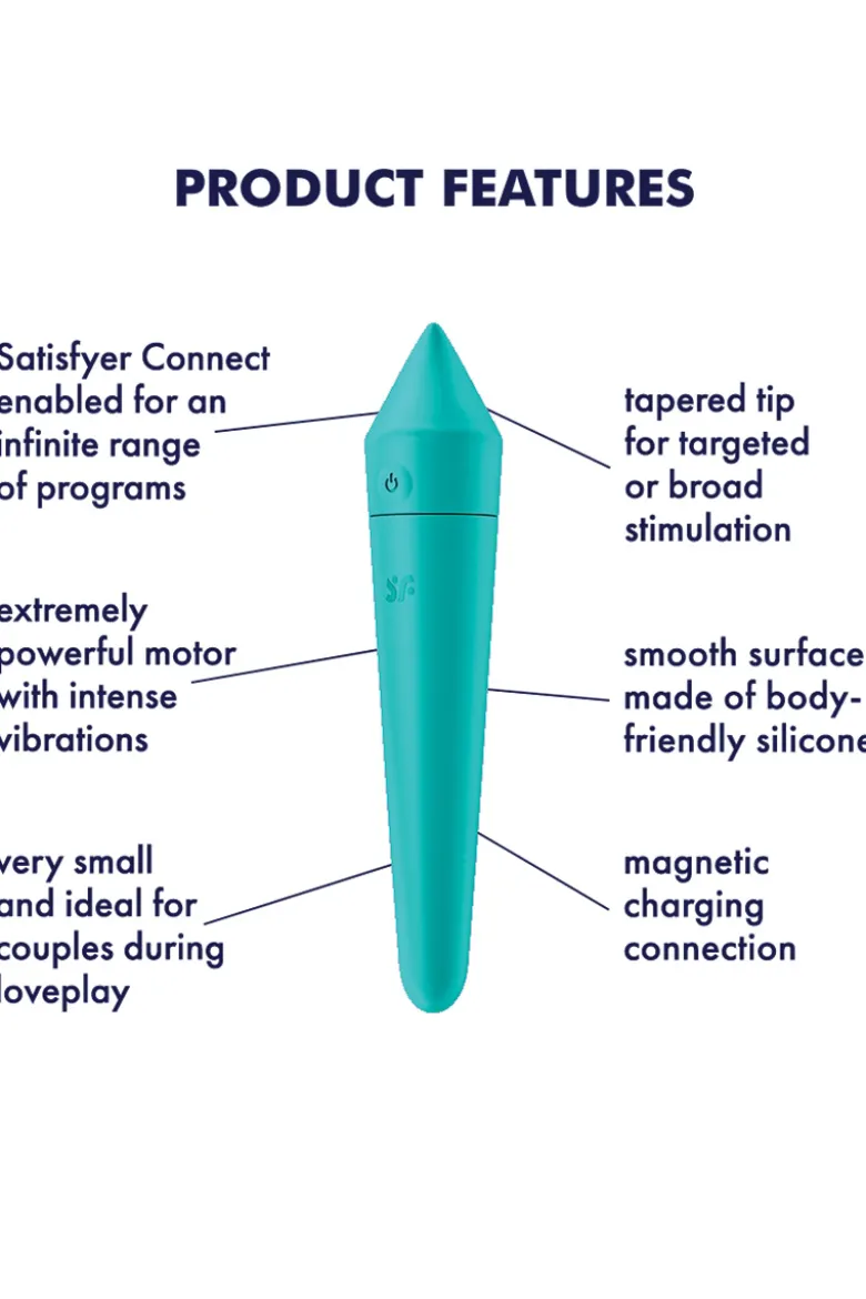 Satisfyer - Ultra Power Bullet 8 Minivibrator - Türkis
