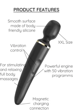 Satisfyer - Wand (er) Woman XXL Massager - Schwarz