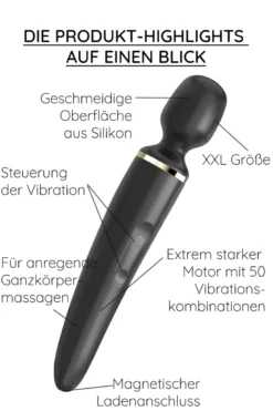 Satisfyer - Wand (er) Woman XXL Massager - Schwarz